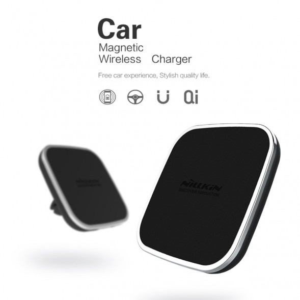 Автомобильное магнитное беспроводное зарядное устройство для Samsung (Черный)