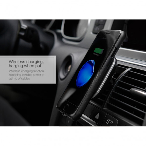 Автомобильное магнитное беспроводное зарядное устройство для Samsung (Черный)