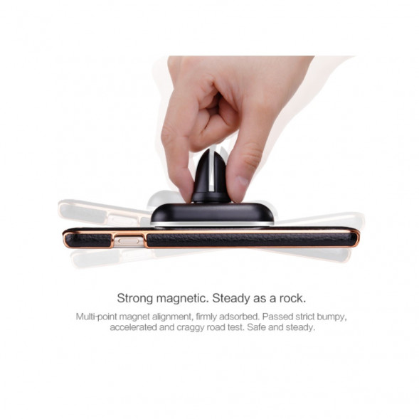 Автомобильное магнитное беспроводное зарядное устройство для Samsung (Черный)