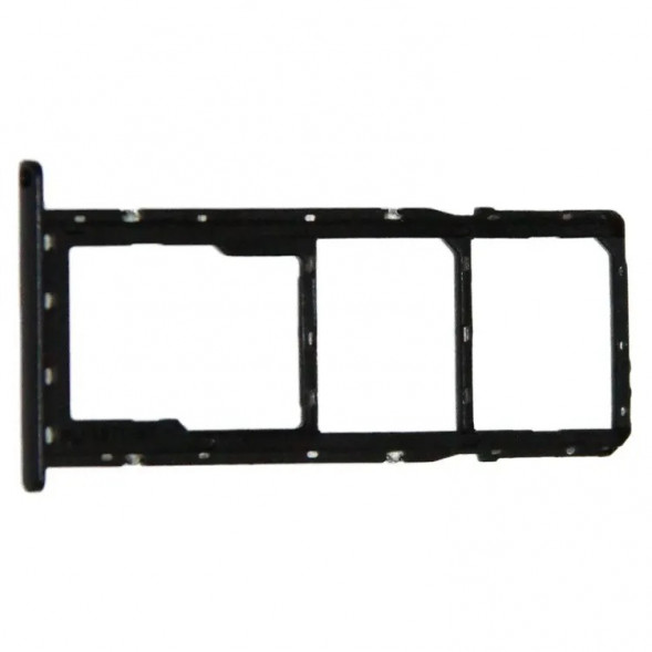 Лоток sim-карты для Samsung SM-A015F Galaxy A01 и карты памяти (Черный)