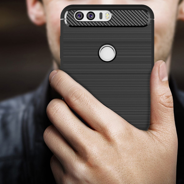 Чехол Carbon Fiber Texture для Samsung Galaxy A5 (2017) A520F (черный)