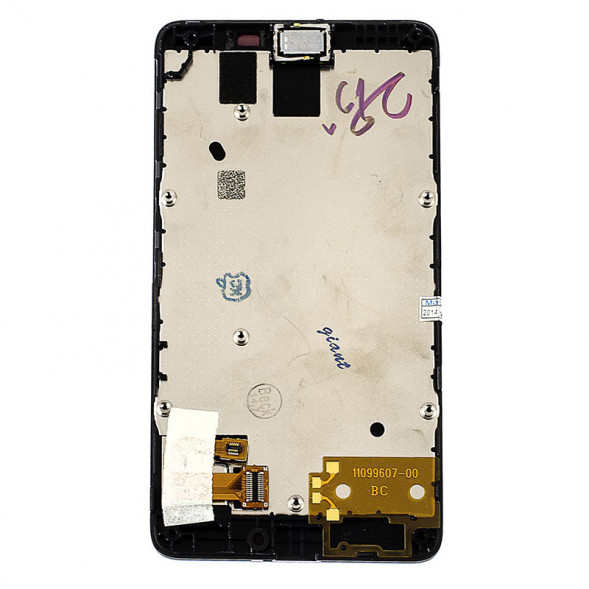 Дисплей Nokia X RM-980 с тачскрином в рамке (черный)