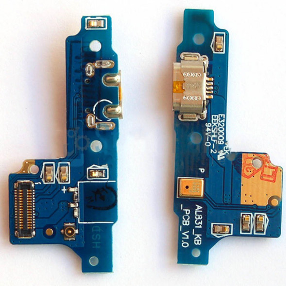 Шлейф Huawei Y5 2017 плата на системный разъем зарядки, микрофон