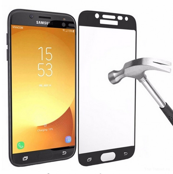3D Защитное стекло для Samsung Galaxy J2 2018 J250F (Черное)