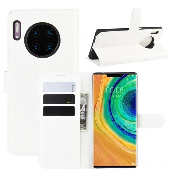 Чехол книжкой для Huawei Mate 30 Pro (белый)