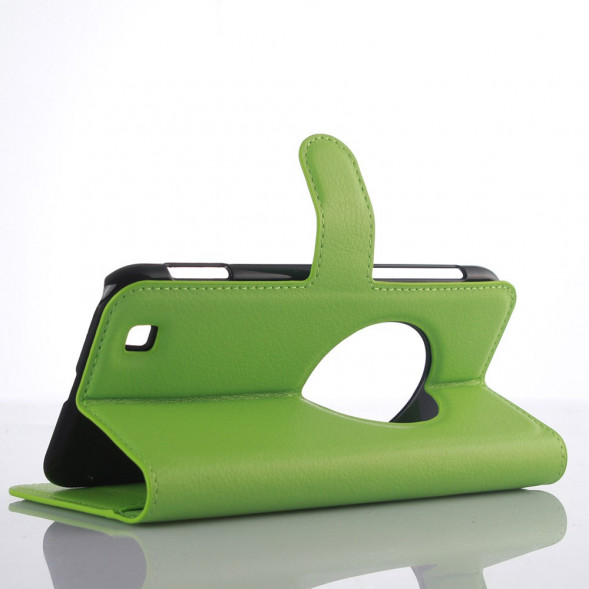 Чехол книжка с визитницей для Asus Zenfone Zoom ZX551ML ZX550 (Зеленый)