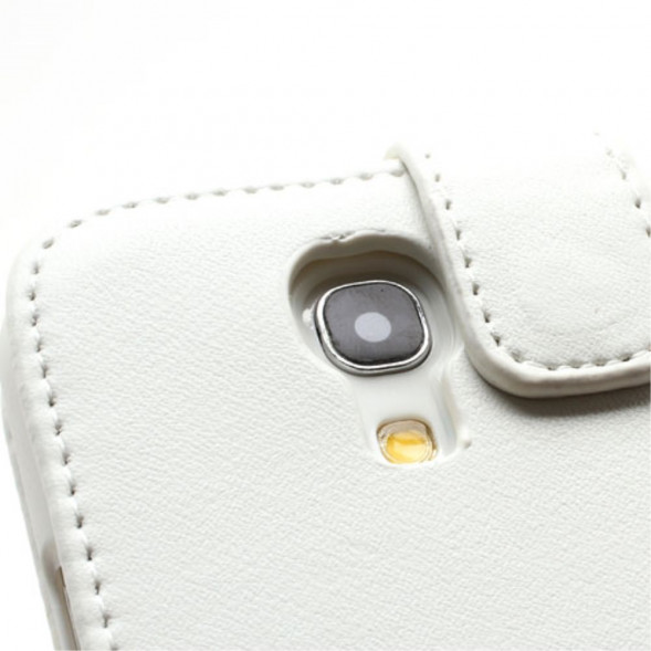 Чехол - нижний флип для Samsung Galaxy S 4 mini i9190 (Белый)