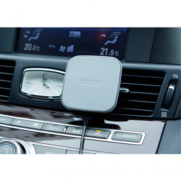 Автомобильное магнитное беспроводное зарядное устройство для Samsung (Белый)