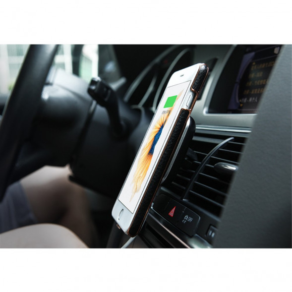 Автомобильное магнитное беспроводное зарядное устройство для Samsung (Белый)