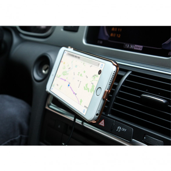 Автомобильное магнитное беспроводное зарядное устройство для Samsung (Белый)