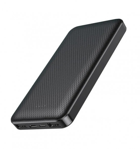 Внешний аккумулятор Borofone BJ3 Minimalist 10000mAh, 2хUSB, 2A, LED (черный)