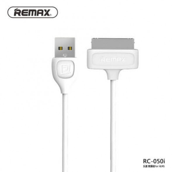 Кабель зарядки iPhone, iPad 30 pin Remax Lesu RC-050i4 1.0м (белый)