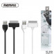 Кабель зарядки iPhone, iPad 30 pin Remax Lesu RC-050i4 1.0м (белый)