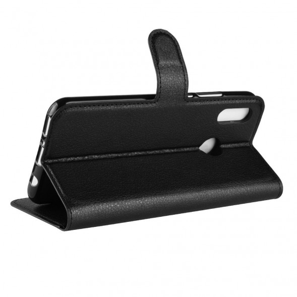 Чехол книжка с визитницей для Huawei Nova 3 (черный)