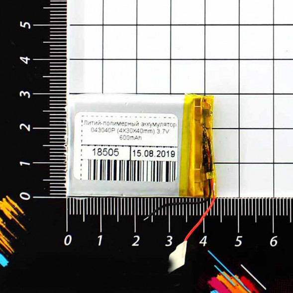 42X30X3mm 3.7V 600mAh Литий-полимерный аккумулятор