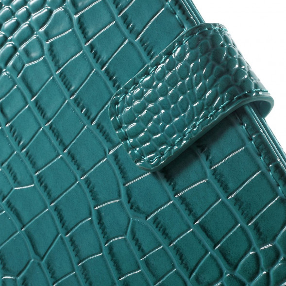 Чехол под крокодиловую кожу для Samsung Galaxy S6 EDGE+ G928 (Голубой)