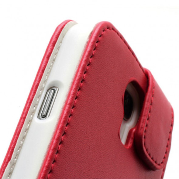 Чехол - нижний флип для Samsung Galaxy S 4 mini i9190 (Красный)