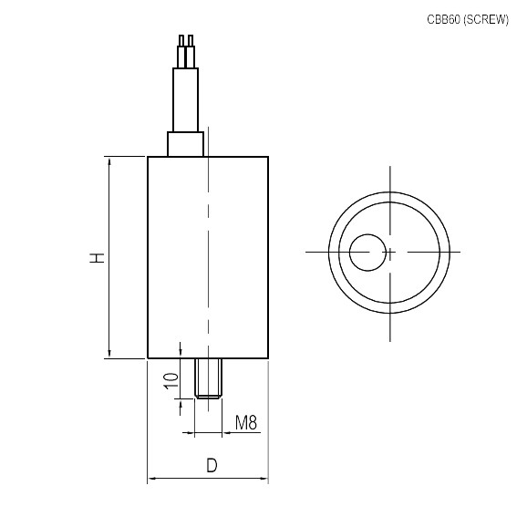 CBB60 10uF 450V WIRE+SCREW (SAIFU) Конденсатор пусковой