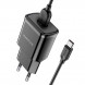 Сетевое зарядное Borofone BA59A QC3.0 быстрая зарядка с кабелем Type-C (черный)