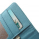 Кожанный чехол-кошелек для iPhone 6 / 6S (голубой)