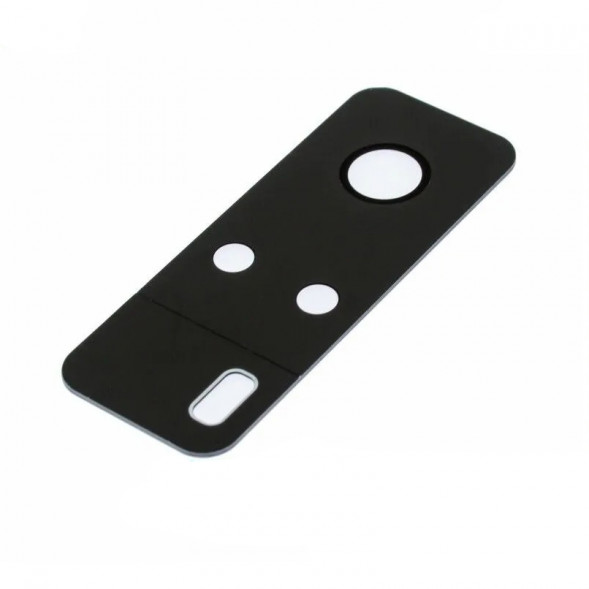 Стекло задней камеры для Vivo Y31 (2021), Y53s (без рамки) (Черный)