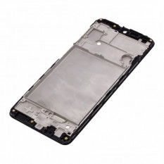 Рамка дисплея для Samsung A225 Galaxy A22 средняя часть корпуса (Черная)