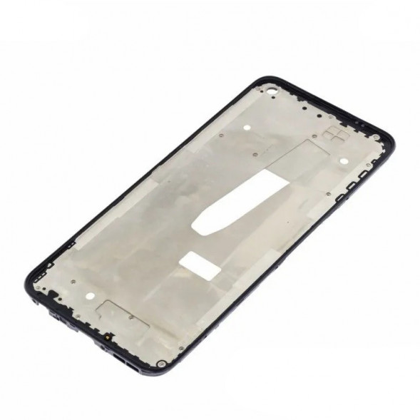 Рамка дисплея для Realme Narzo 50 4G (RMX3286) средняя часть корпуса (Черная)