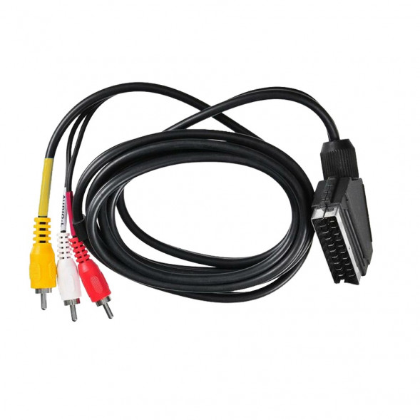 Кабель переходник SCART - 3xRCA(m) Exployd EX-K-1411 EASY, 1.0м (чёрный)