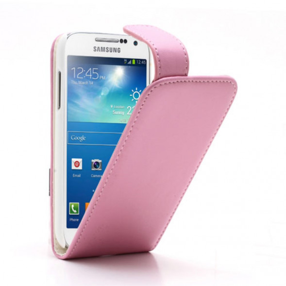 Чехол - нижний флип для Samsung Galaxy S 4 mini i9190 (Розовый)