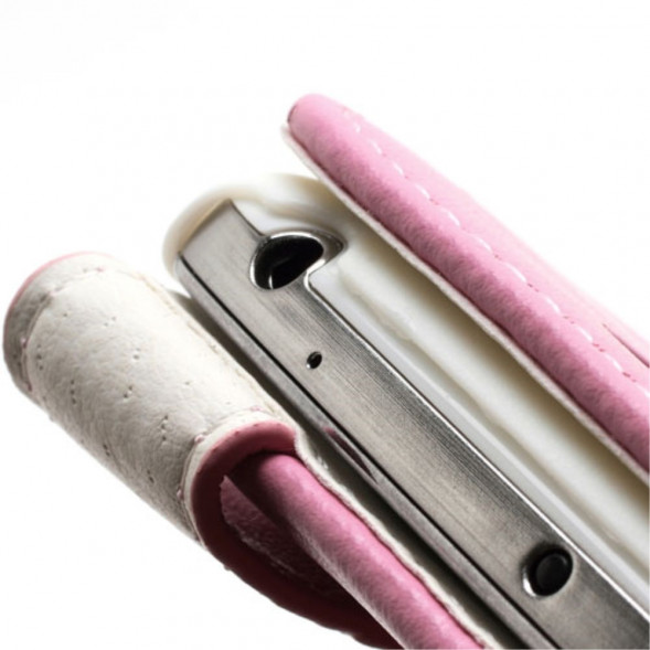 Чехол - нижний флип для Samsung Galaxy S 4 mini i9190 (Розовый)