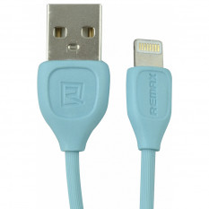 USB кабель для iPhone 5, 5S, 6, SE, 6S, 7 Remax Lesu RC-050i (голубой)