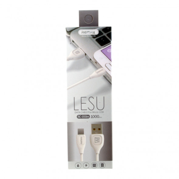 Кабель зарядки Micro USB Remax Lesu RC-050m (белый)
