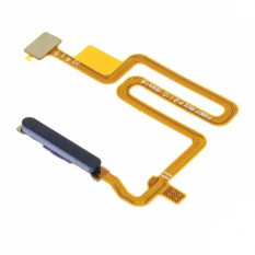 Шлейф для OPPO A16 кнопка сканер отпечатка пальца (Черный)