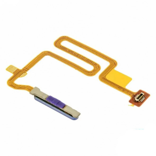 Шлейф для OPPO A16 кнопка сканер отпечатка пальца (Черный)