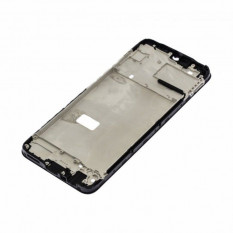 Рамка дисплея для Realme Narzo 30A (RMX3171) средняя часть корпуса (Черная)