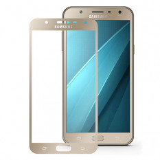 Защитное стекло 3D для Samsung Galaxy J7 (2017) SM-J730 (золотистое)