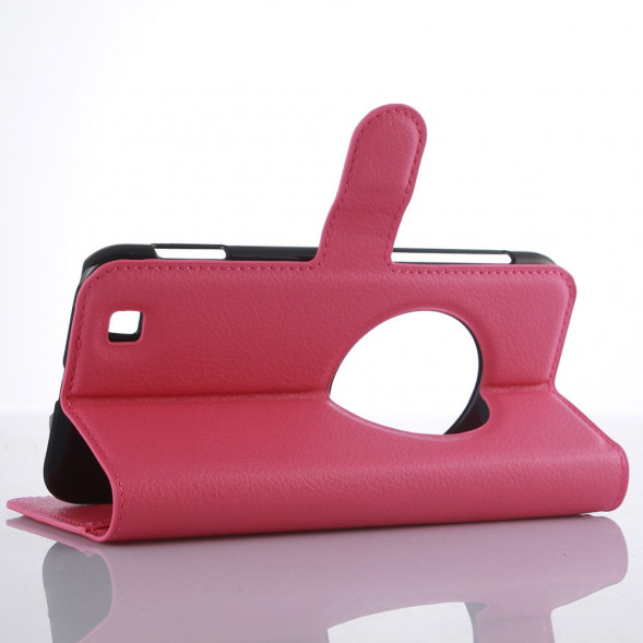 Чехол книжка с визитницей для Asus Zenfone Zoom ZX551ML ZX550 (Малиновый)