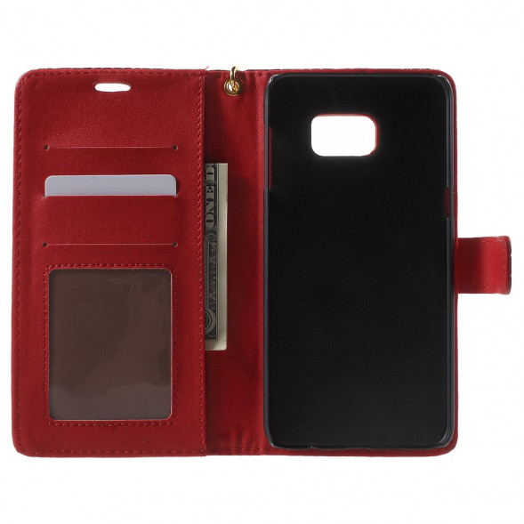 Чехол под крокодиловую кожу для Samsung Galaxy S6 EDGE+ G928 (Красный)