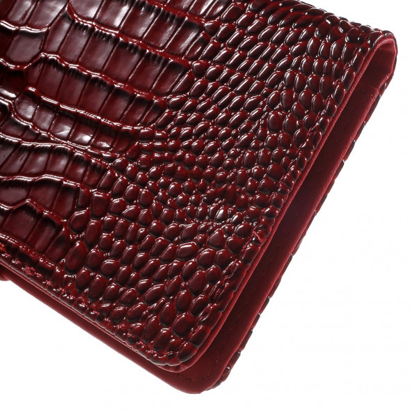 Чехол под крокодиловую кожу для Samsung Galaxy S6 EDGE+ G928 (Красный)