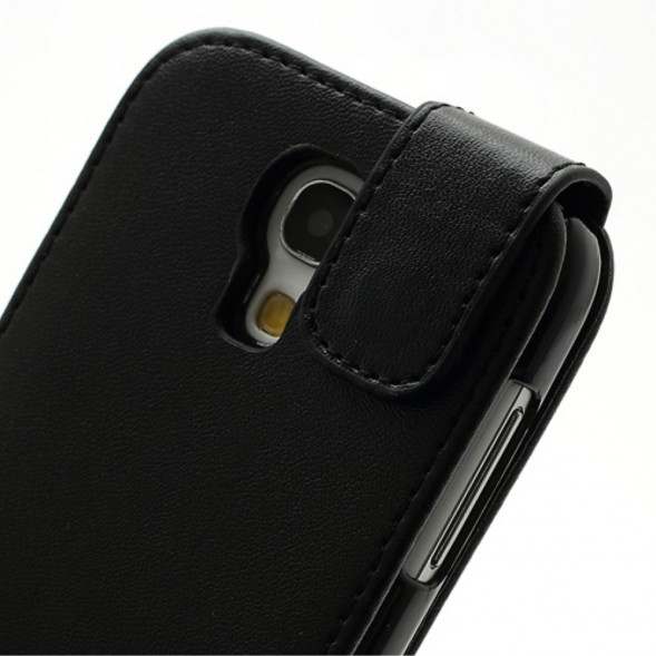 Чехол - нижний флип для Samsung Galaxy S 4 mini i9190 (Черный)