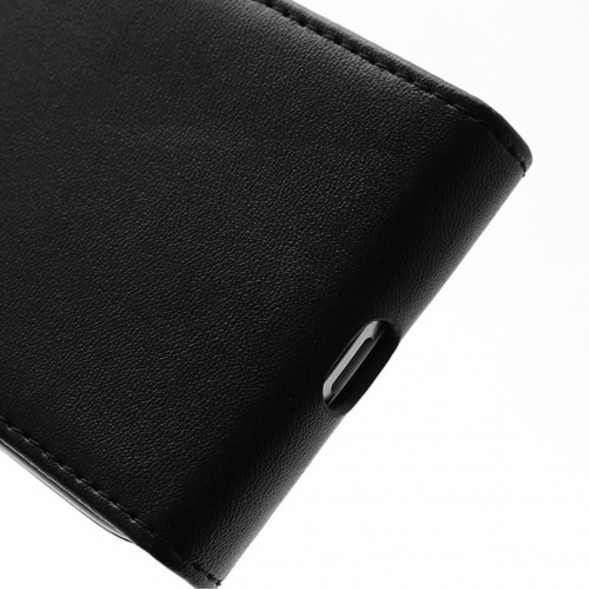 Чехол - нижний флип для Samsung Galaxy S 4 mini i9190 (Черный)