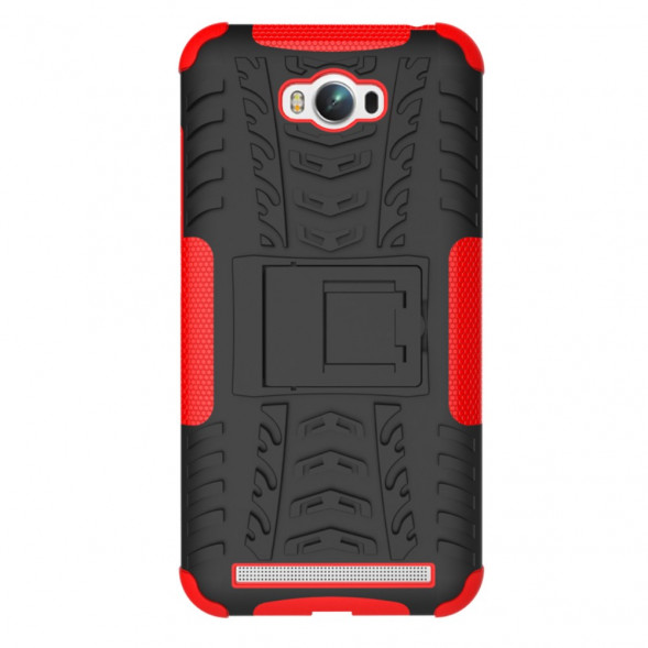 Гибридный чехол с подставкой для Asus Zenfone Max (ZC550KL) (Красный)