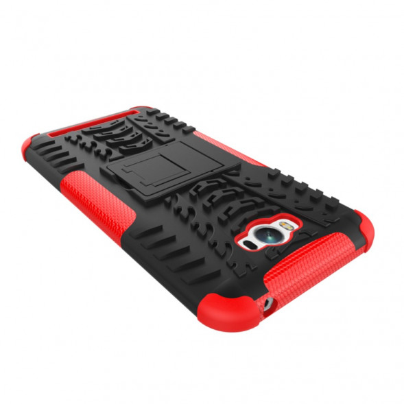Гибридный чехол с подставкой для Asus Zenfone Max (ZC550KL) (Красный)