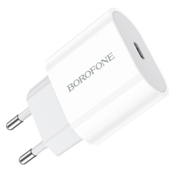 Сетевое зарядное Borofone BA61A Origin single Type-C 2.1A (белый)
