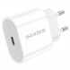 Сетевое зарядное Borofone BA61A Origin single Type-C 2.1A (белый)