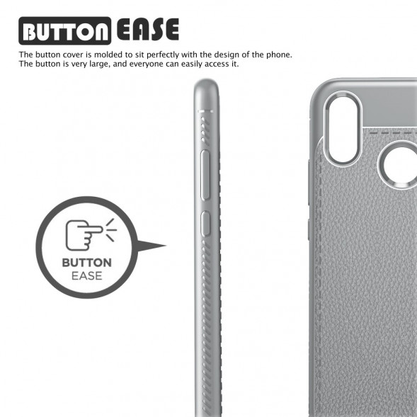 Чехол IVSO Gentry Litchi для Huawei P20 Lite / Nova 3e (серый)