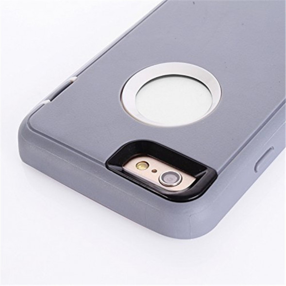 Противоударны, пылезащитный чехол для iPhone 6 / 6S (серый)