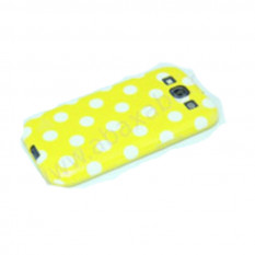 Чехол для Samsung Galaxy S3 i9300 в горошек (желтый)