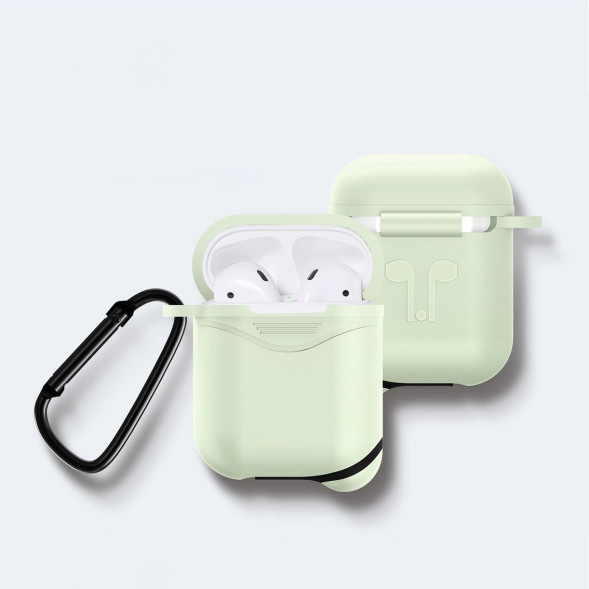 Силиконовый чехол для наушников AirPods (Luminous -зеленый)