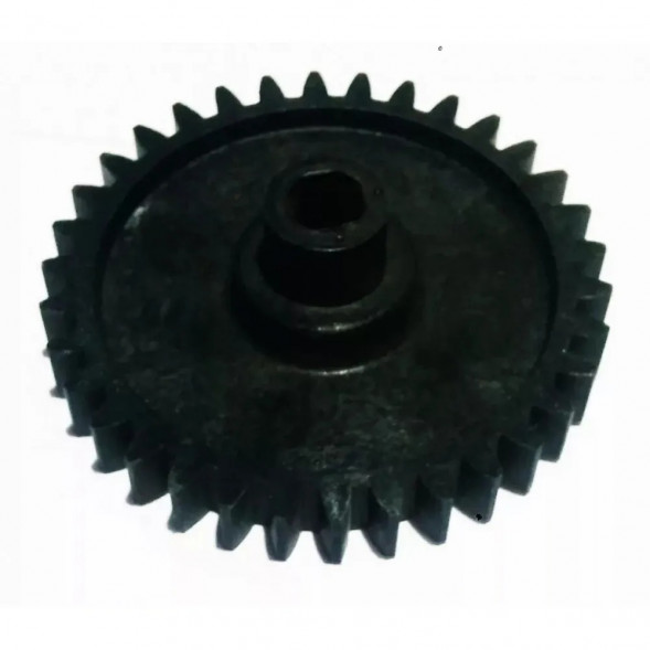 Шестерня мясорубки Ротор, черная, D=72mm, H=25, пр.зубья 34 (квадрат 8mm) (ШЕСТ035)